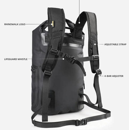 BIKE & BAG Bike Backpack 25L-Black RHINOWALK - Waterproof Cycling Backpack (25L)