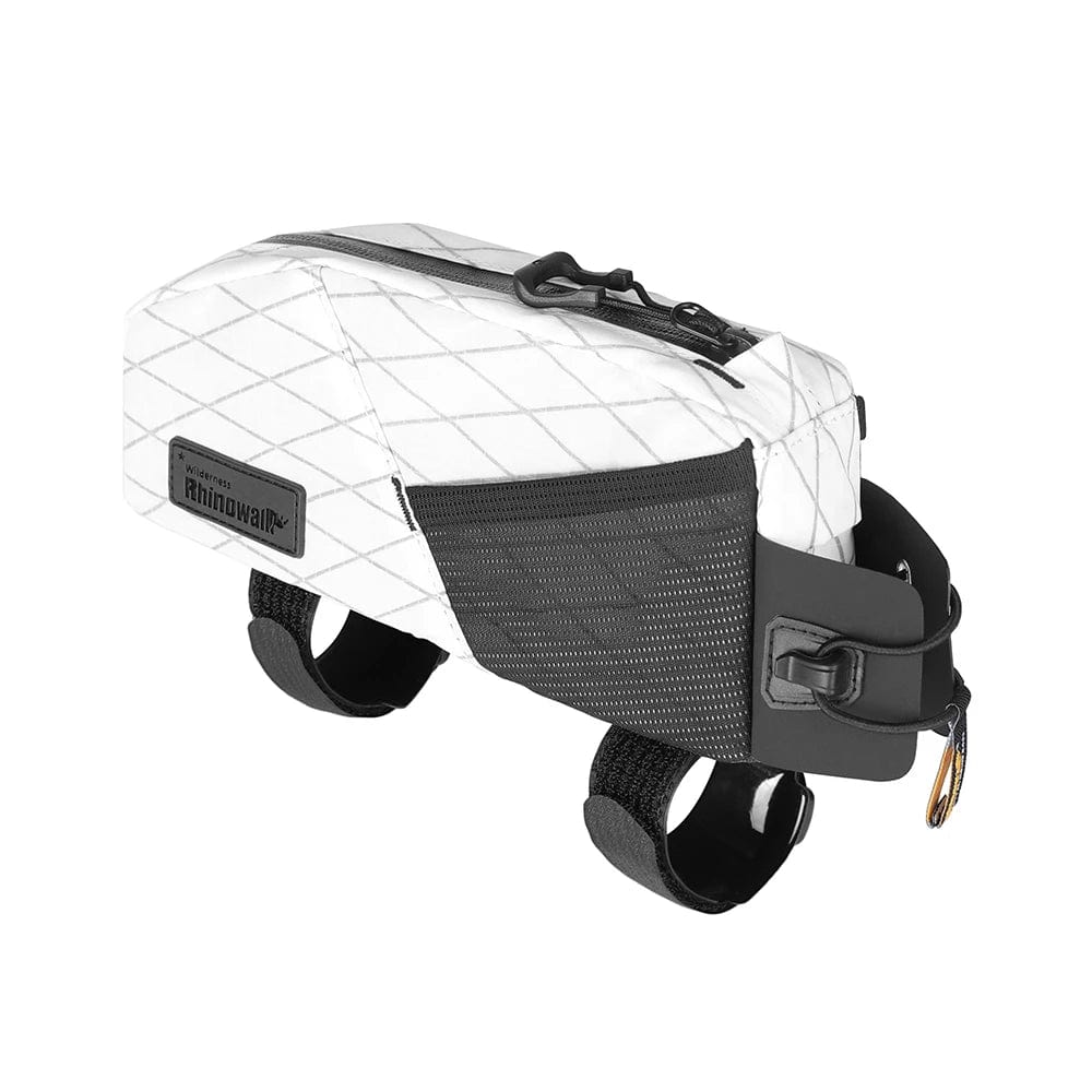 Bike & Bag Bike Bag 1.2L Bag-White RHINOWALK - Wilderness Series - Bike Top Tube Bag (1.2L) - Waterproof