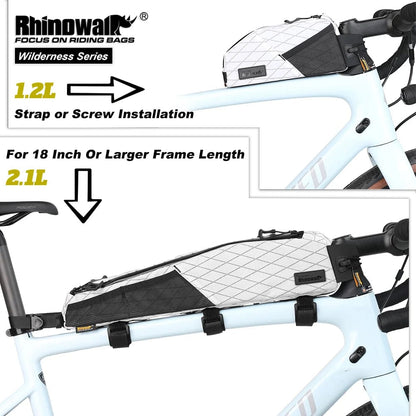 Bike & Bag Bike Bag RHINOWALK - Wilderness Series - Bike Top Tube Bag (1.2L) - Waterproof