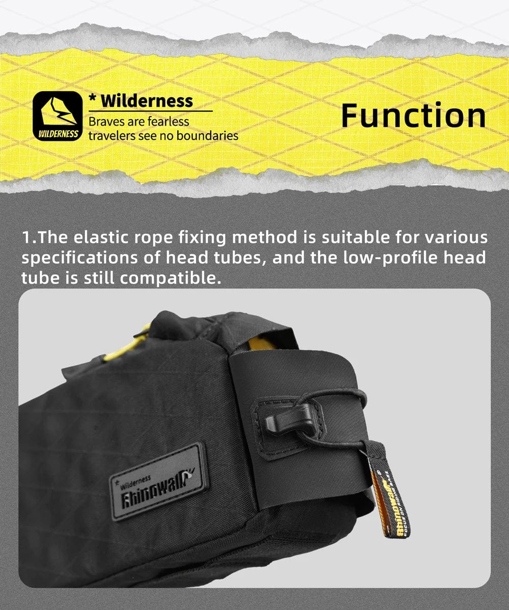 Bike & Bag Bike Bag RHINOWALK - Wilderness Series - Bike Top Tube Bag (1.2L) - Waterproof