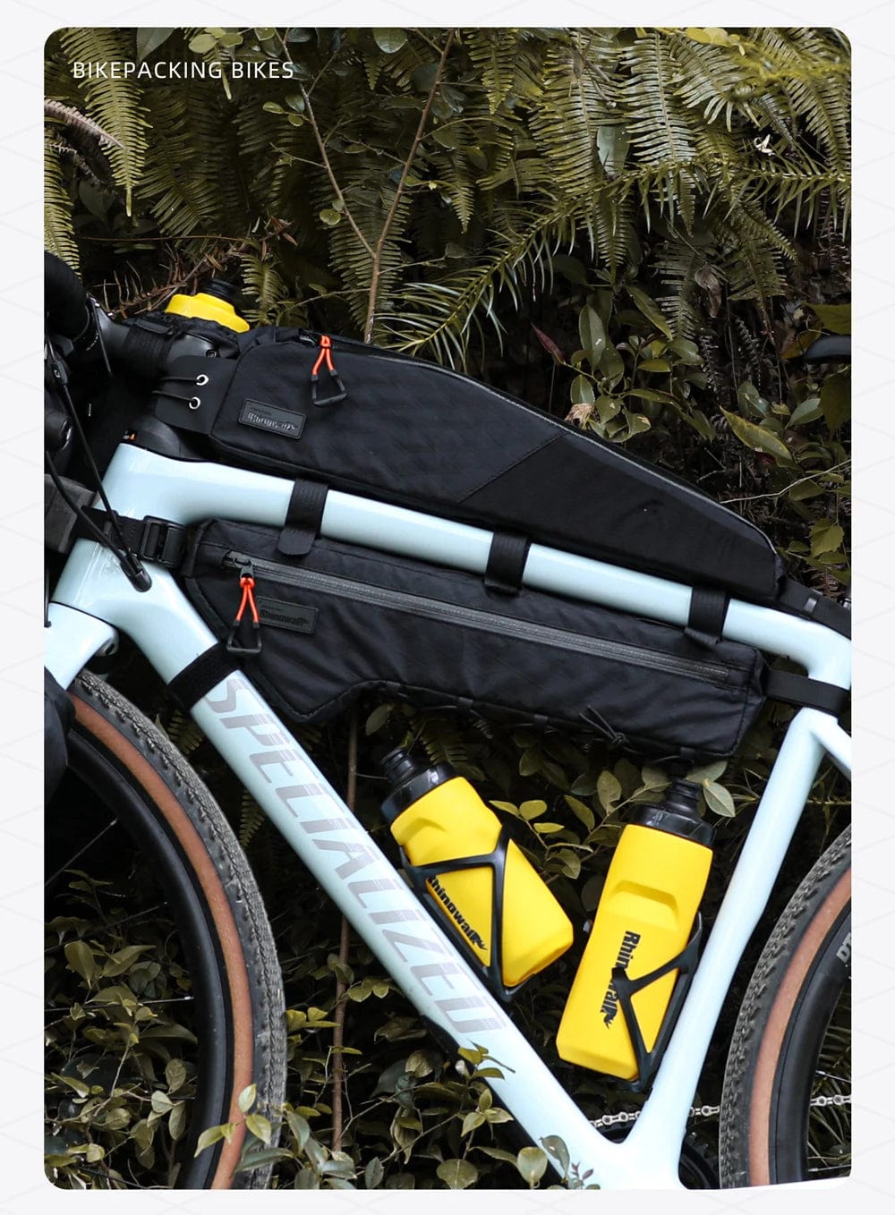 Bike & Bag Bike Bag RHINOWALK - Wilderness Series -Extra Long Top Tube Bag – Waterproof (2.1L)