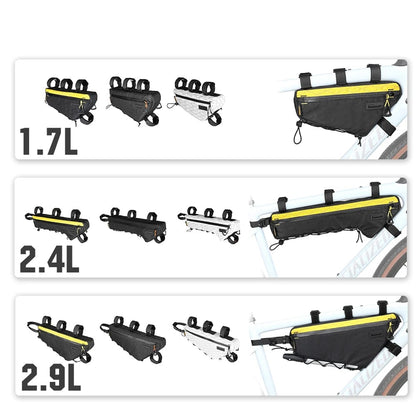 Bike & Bag Bike Bag RHINOWALK - Wilderness Series - Frame Triangle Bags - Water-Resistant (1.7L/2.4L/2.9L)
