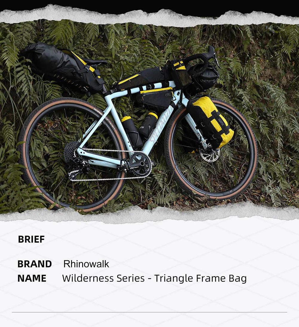 Bike & Bag Bike Bag RHINOWALK - Wilderness Series - Frame Triangle Bags - Water-Resistant (1.7L/2.4L/2.9L)