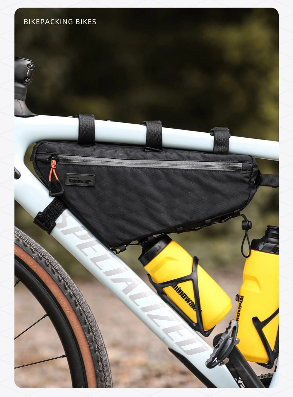 Bike & Bag Bike Bag RHINOWALK - Wilderness Series - Frame Triangle Bags - Water-Resistant (1.7L/2.4L/2.9L)