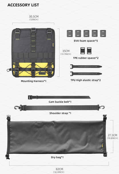 Bike & Bag Bike Bag RHINOWALK - Wilderness Series -  Waterproof Handlebar Bag – (8L-13L)