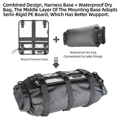 Bike & Bag Bike Bag RHINOWALK - Wilderness Series -  Waterproof Handlebar Bag – (8L-13L)