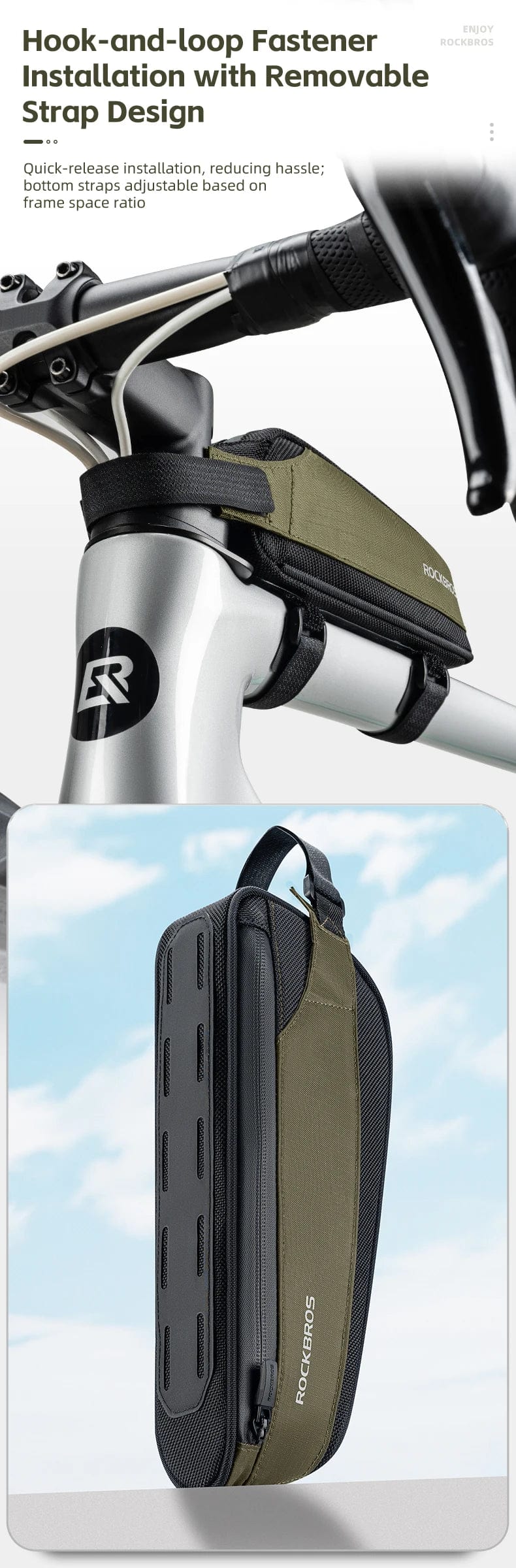 Bike & Bag Bike Bag ROCKBROS - Ultralight Bike Top Tube Frame Bag