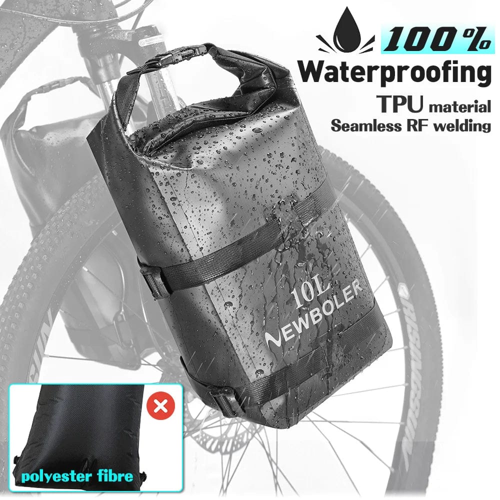 Bike & Bag Bike Bags NEWBOLER - Front Fork Dry Bag with Rack (10L) (1 & 2 Peice)