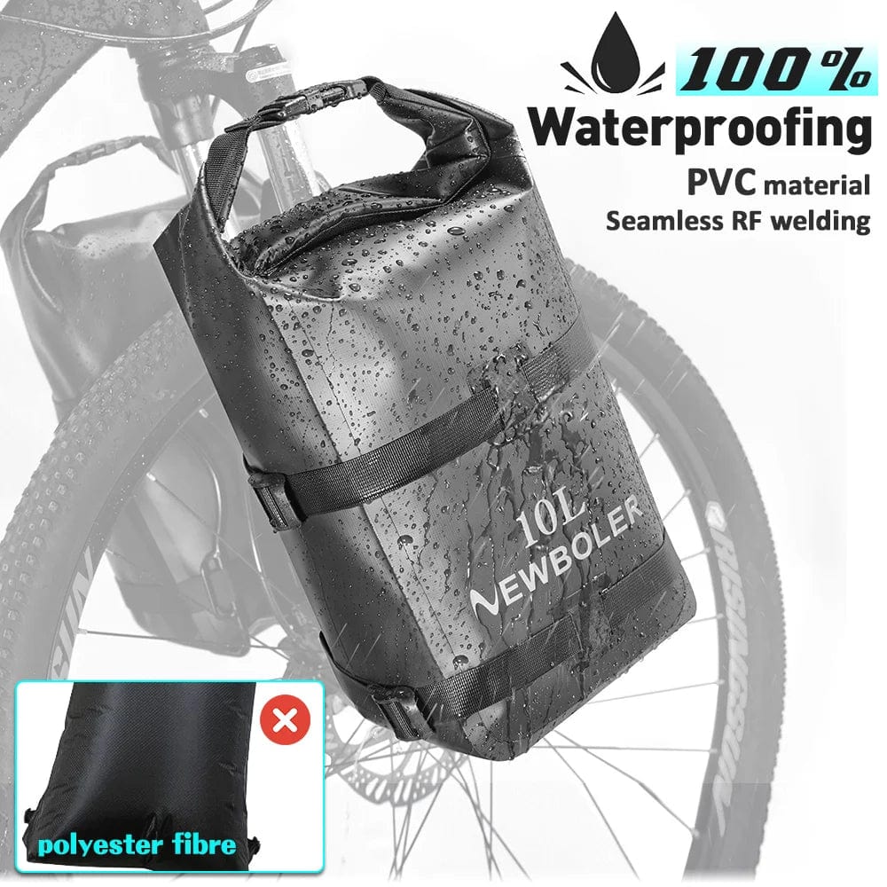 Bike & Bag Bike Bags NEWBOLER - Front Fork Dry Bag with Rack (10L) (1 & 2 Peice)