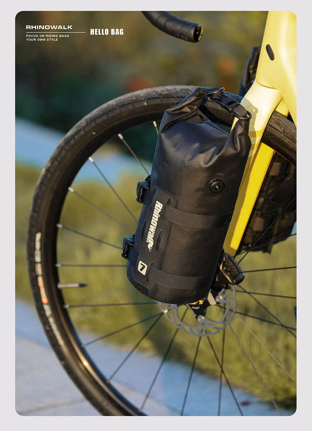 Bike & Bag Bike Bags RHINOWALK  - Front Fork Dry Bags (4L,7L) (1 & 2 peice) - Waterproof, Quick Release