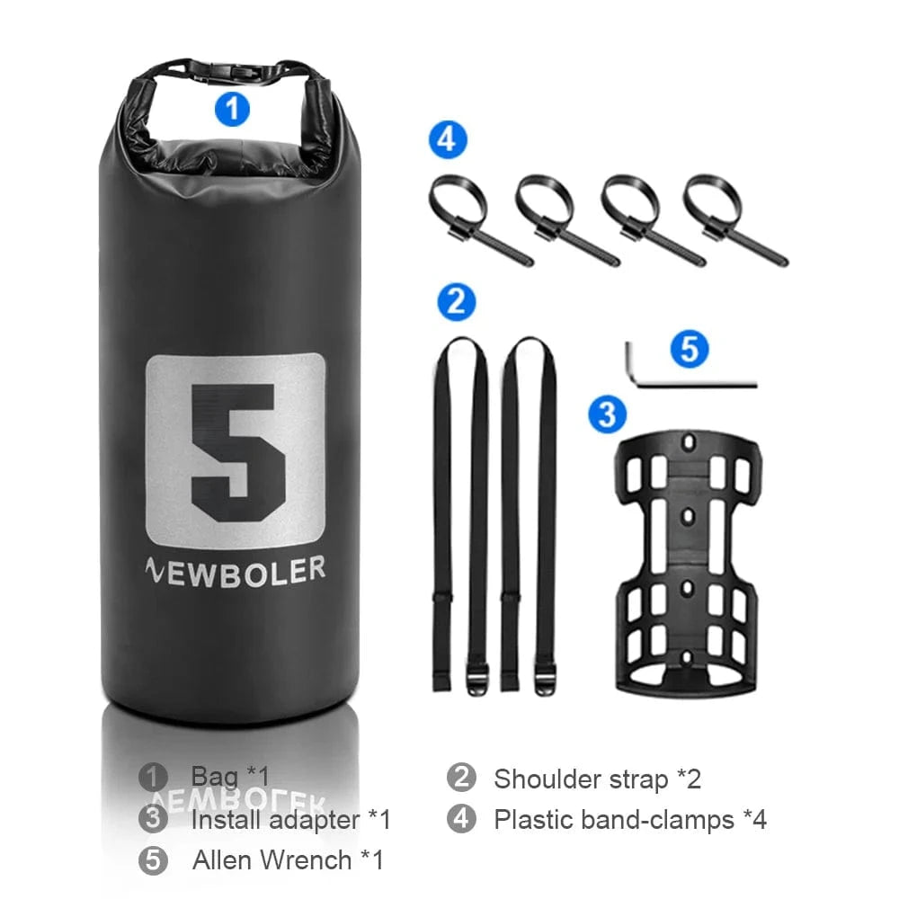 Bike & Bag Fork Bags NEWBOLER Waterproof Front Fork Dry Bags with Rack - 5L