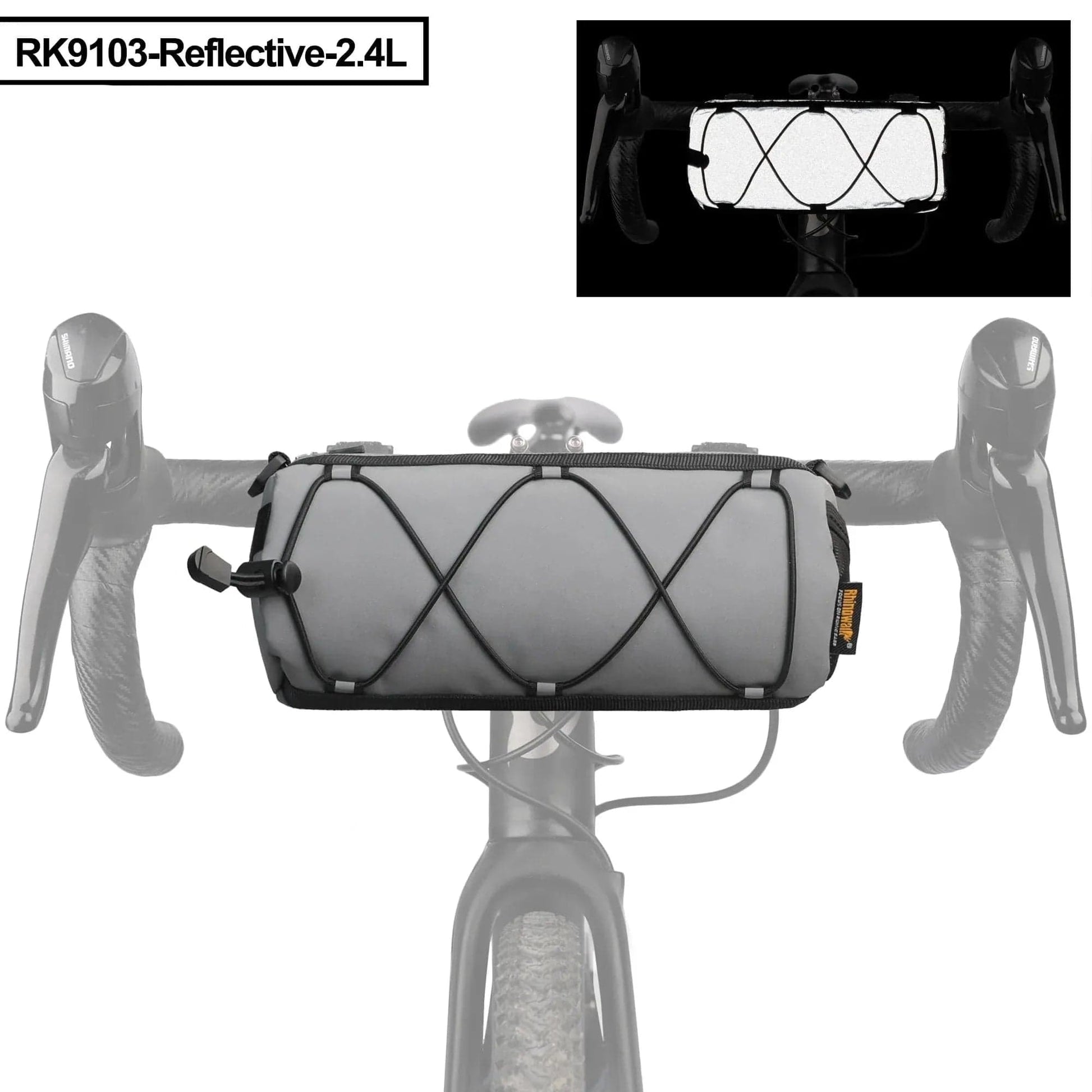 BIKE & BAG Handlebar bag Fully Reflective RHINOWALK -  Camo Handlebar Bags