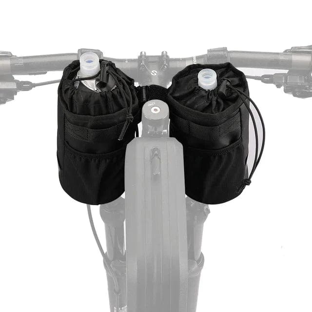 BIKE & BAG Handlebar bag RK9100-Black(2 pcs) RHINOWALK - Bike Handlebar Stem Insultated Water Bottle Holder