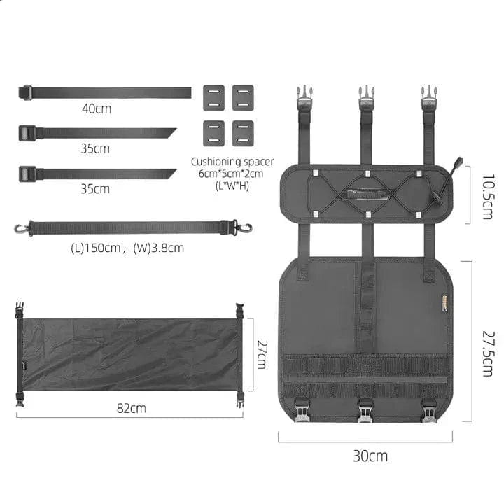 BIKE & BAG Handlebar Bags Mounts Bag Set-Black RHINOWALK - Waterproof Handlebar Roll and 12L Dry Bag