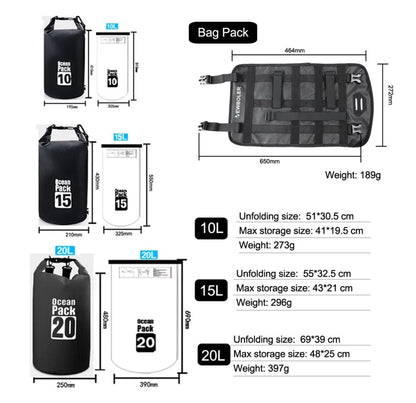 BIKE & BAG Handlebar Bags NEWBOLER - Handlebar Basket Pack (10 - 20L)