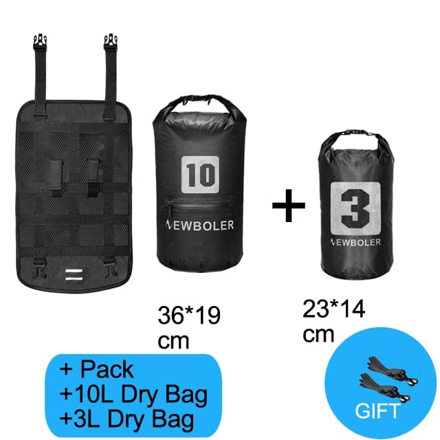 BIKE & BAG Handlebar Bags Pack and 2 bags / 10L / 3L NEWBOLER - Handlebar Basket Pack (10 - 20L)