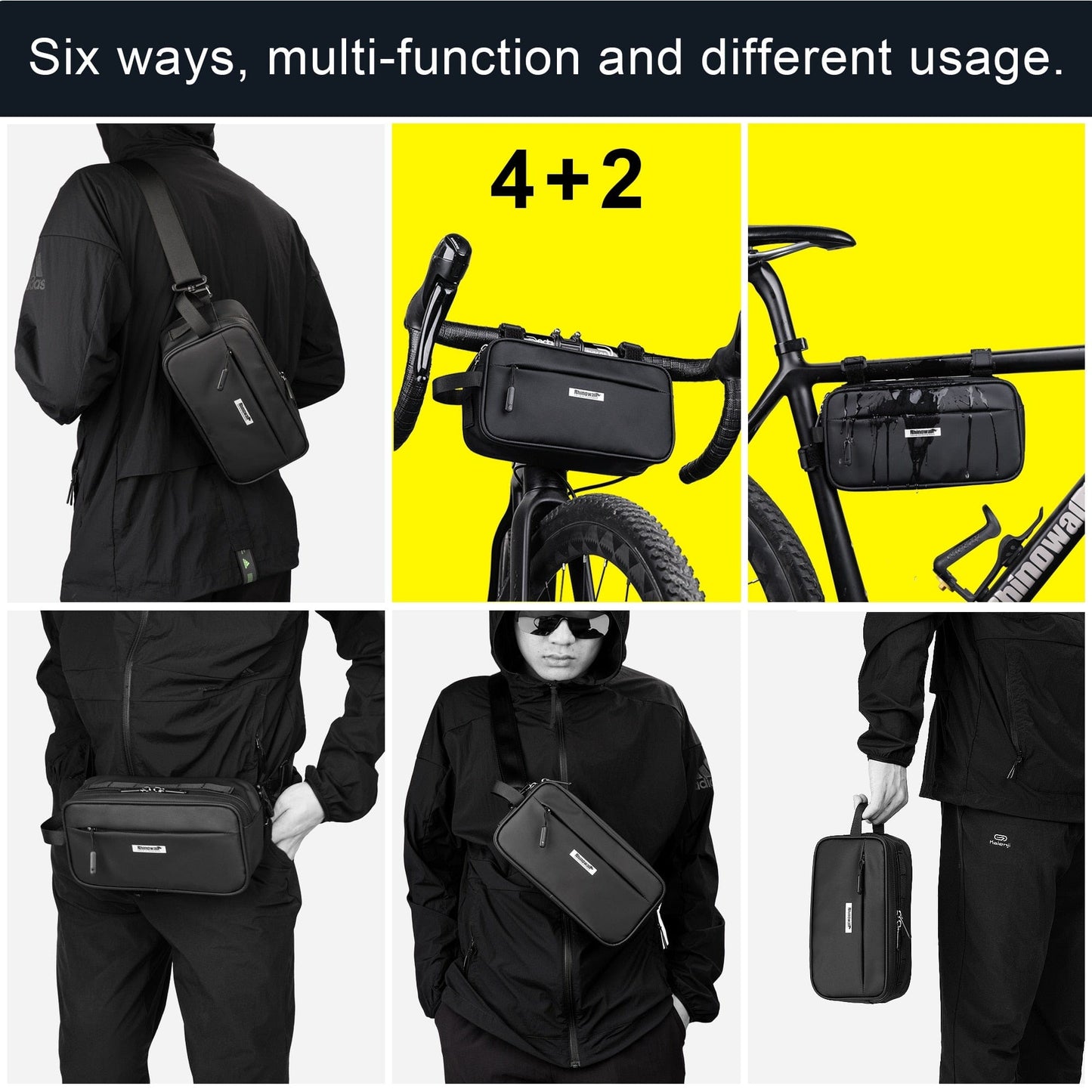 BIKE & BAG Handlebar Bags RHINOWALK - Multifunctional Handlebar Bags