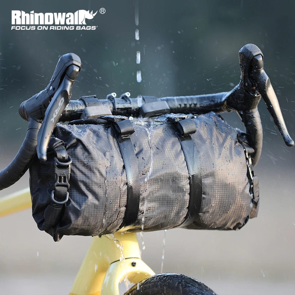 BIKE & BAG Handlebar Bags RHINOWALK - Waterproof Front Handlebar Roll and Dry Bag (12L)