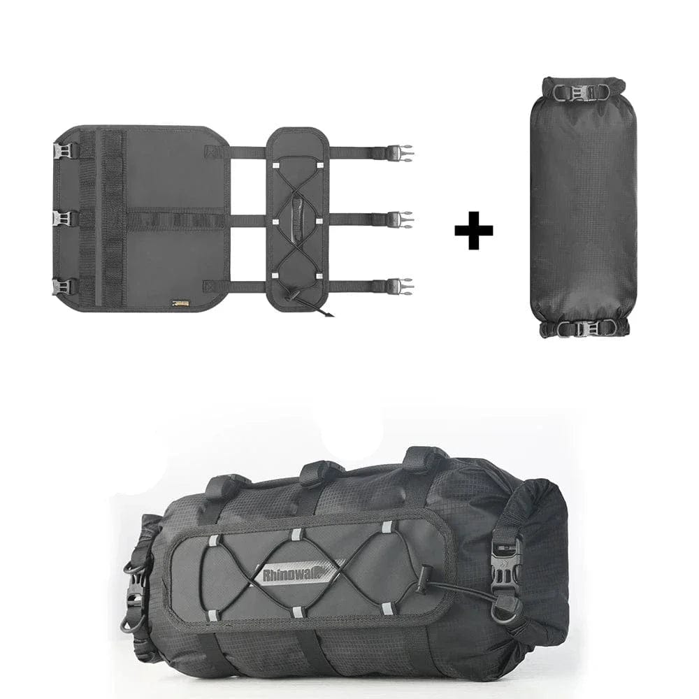 BIKE & BAG Handlebar Bags RHINOWALK - Waterproof Handlebar Roll and 12L Dry Bag