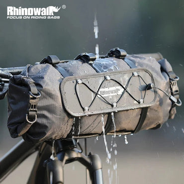 BIKE & BAG Handlebar Bags RHINOWALK - Waterproof Handlebar Roll and 12L Dry Bag