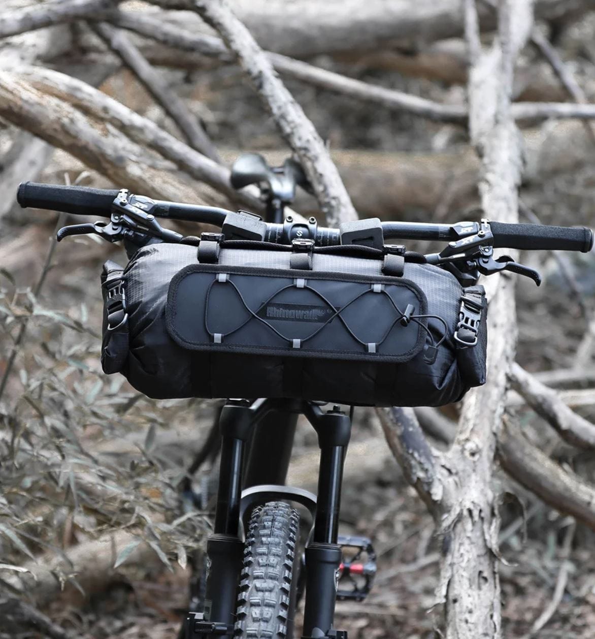 BIKE & BAG Handlebar Bags RHINOWALK - Waterproof Handlebar Roll and 12L Dry Bag