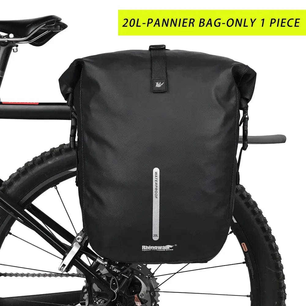 BIKE & BAG Pannier Bags 20L- Black RHINOWALK - Pannier Bags (27L)