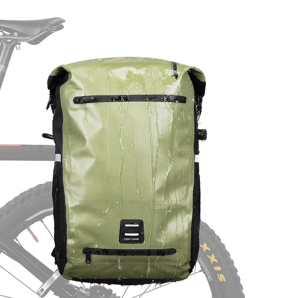 BIKE & BAG Pannier Bags 22L-Green-1piece RHINOWALK 2024 - Waterproof Bike Pannier Bag (22L)