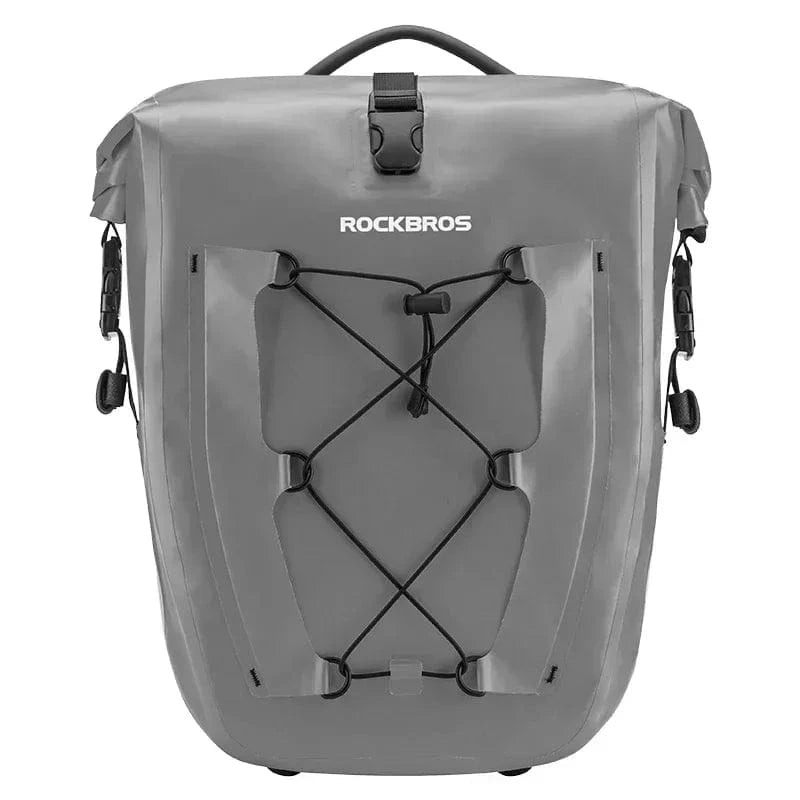 Bike & Bag Pannier Bags Grey ROCKBROS - Waterproof Bike Pannier Bag – 25L