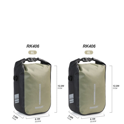 BIKE & BAG Pannier Bags Olive-6L-2pcs RHINOWALK - Quick Release Front Pannier Bags (4, 6L)