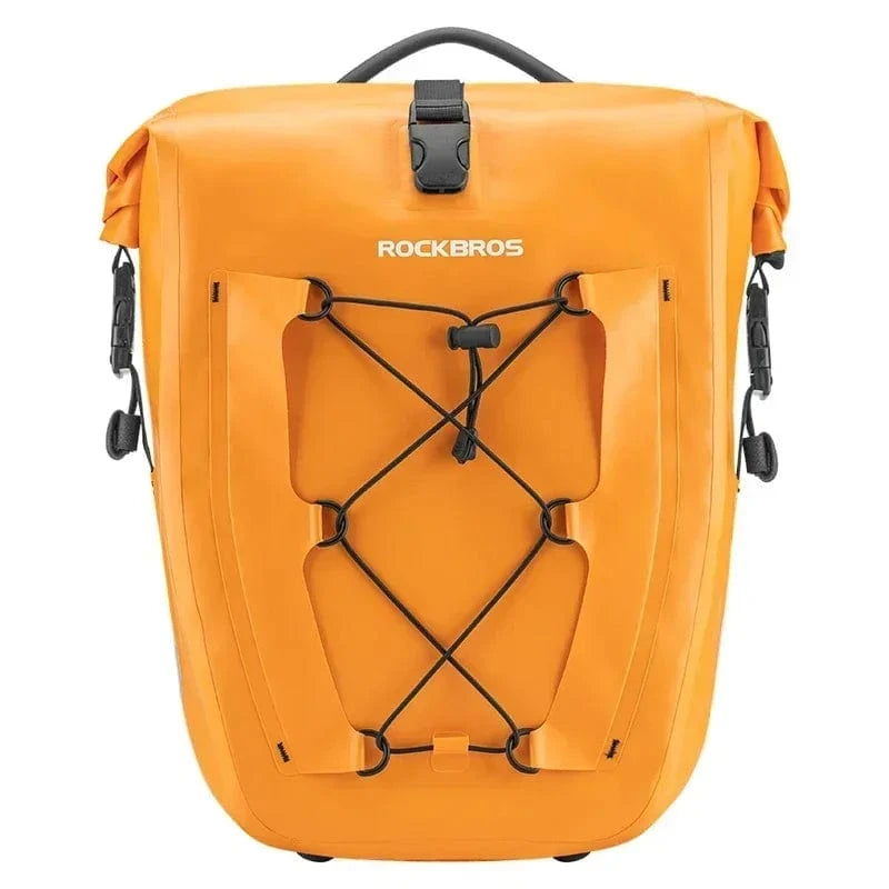 Bike & Bag Pannier Bags Orange ROCKBROS - Waterproof Bike Pannier Bag – 25L