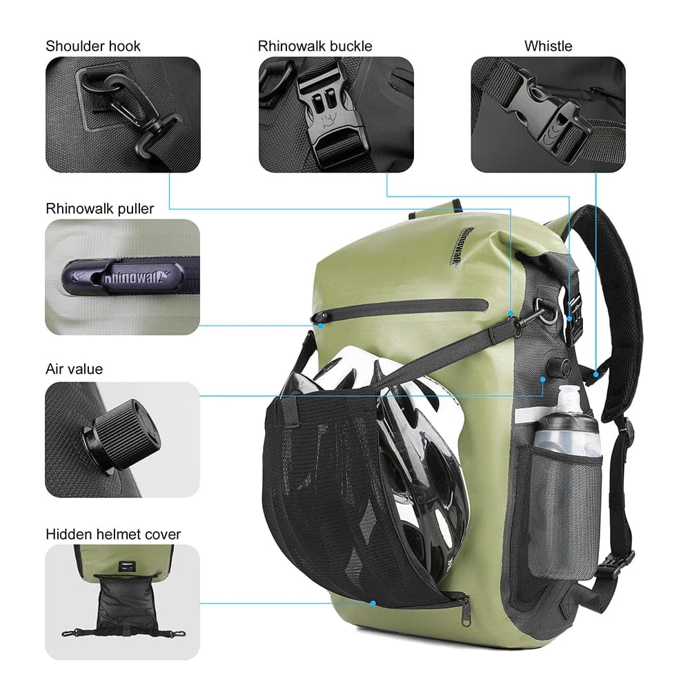 BIKE & BAG Pannier Bags RHINOWALK 2024 - Waterproof Bike Pannier Bag (22L)