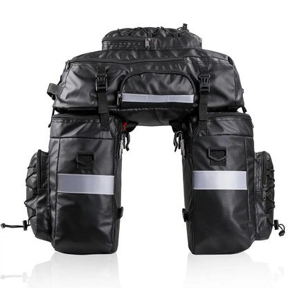 BIKE & BAG Pannier Bags X21606-Black-65L RHINOWALK - 3-in-1 Pannier / Trunk Bag / Shoulder Pack