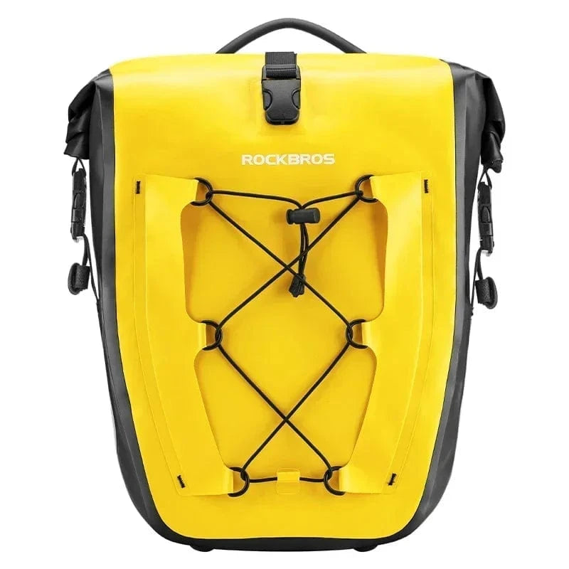 Bike & Bag Pannier Bags Yellow ROCKBROS - Waterproof Bike Pannier Bag – 25L