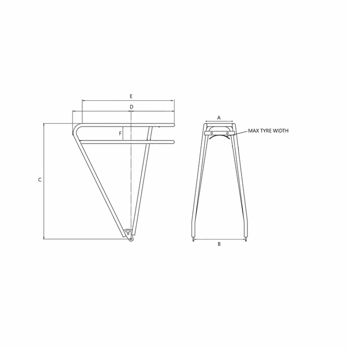 BIKE & BAG Pannier Racks TORTEC TOUR REAR RACK 26-700C