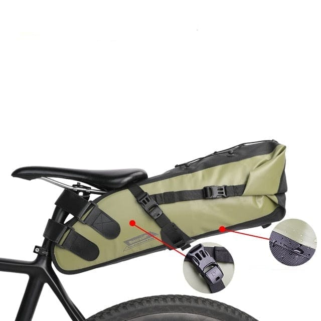 BIKE & BAG Saddle Bags 13L-Green-Advanced / 13L / Green RHINOWALK - Saddle Bag (1.5L - 13L)