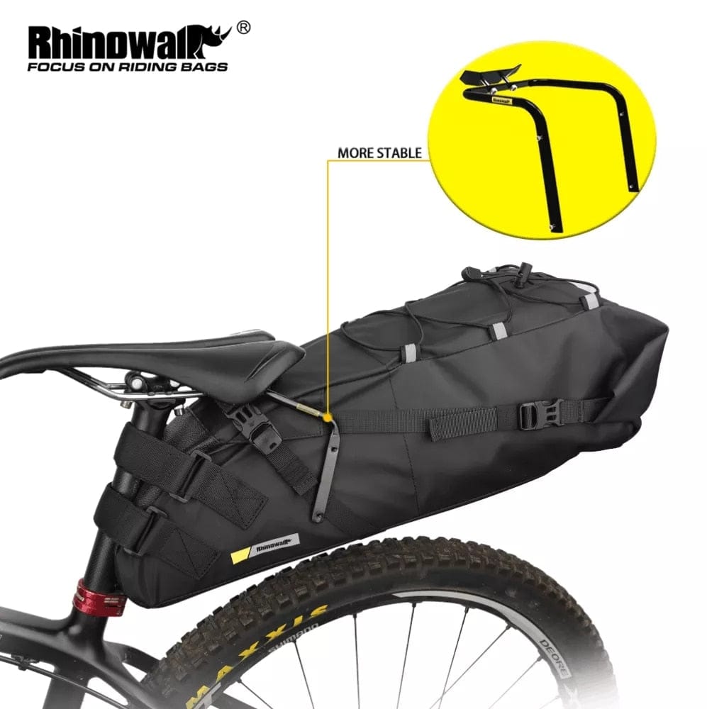 BIKE & BAG Saddle Bags RHINOWALK - Saddle Bags (10L-13L Waterproof) with Stabilizer Bracket Mount