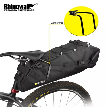 BIKE & BAG Saddle Bags RHINOWALK - Saddle Bags (10L-13L Waterproof) with Stabilizer Bracket Mount