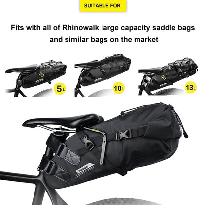 BIKE & BAG Saddle Bags RHINOWALK - Saddle Bags (10L-13L Waterproof) with Stabilizer Bracket Mount