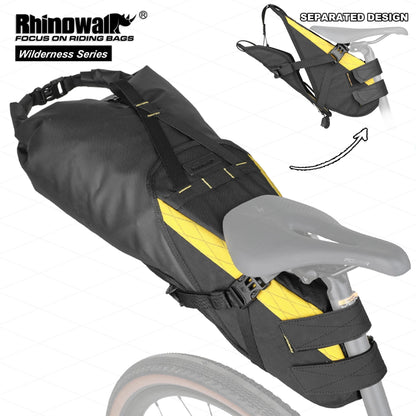 Bike & Bag Saddle Bags RHINOWALK - Wilderness Series - 14L Waterproof Bike Saddle Bag – With removable Dry Bag