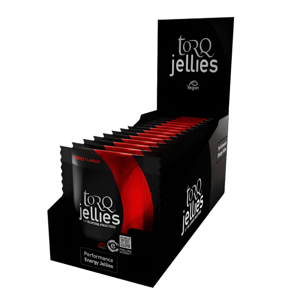 TORQ Energy Bars / Gels / Chews Berries Energy Jelly Chews (Box 15) TORQ Jellies - Fast-Acting Energy Chews for Peak Performance