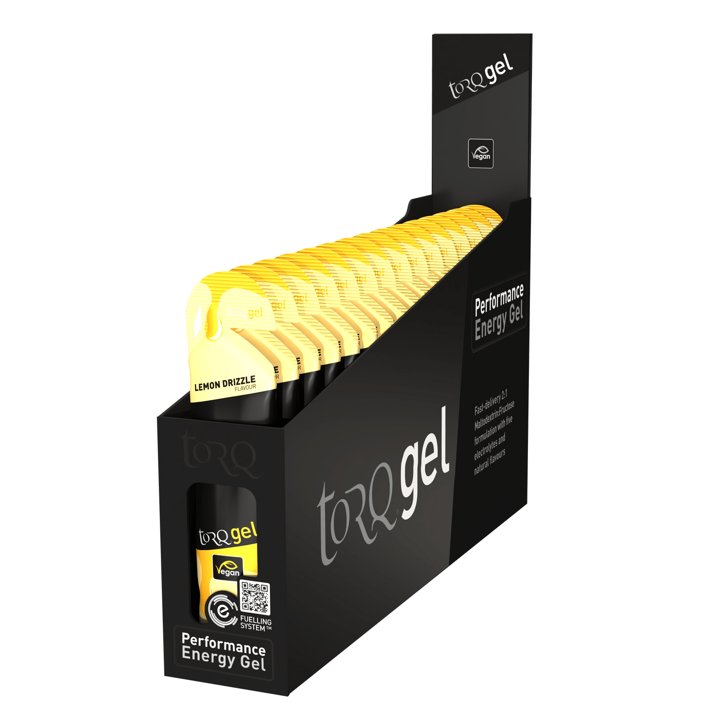 TORQ Energy Bars / Gels / Chews Lemon Drizzle Flavour TORQ Energy Gels (Box 15 x 45g)