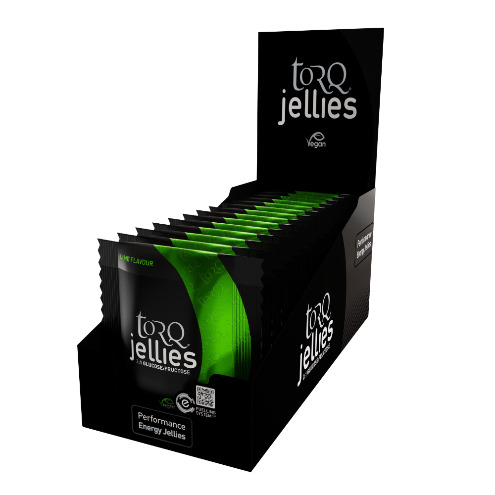 TORQ Energy Bars / Gels / Chews Lime Energy Jelly Chews (Box 15) TORQ Jellies - Fast-Acting Energy Chews for Peak Performance