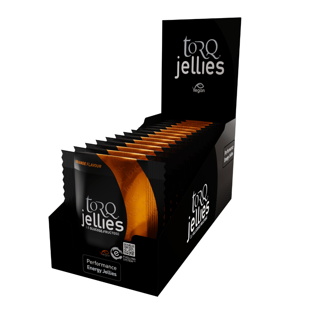 TORQ Energy Bars / Gels / Chews Orange Energy Jelly Chews (Box 15) TORQ Jellies - Fast-Acting Energy Chews for Peak Performance