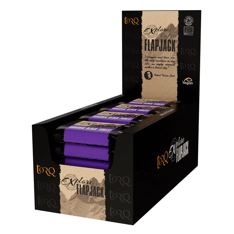 TORQ Energy Bars / Gels / Chews Organic Black Forest Flapjacks TORQ Explore Flapjacks (Box of 20 x 65g)