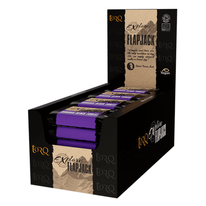 TORQ Energy Bars / Gels / Chews Organic Black Forest Flapjacks TORQ Explore Flapjacks (Box of 20 x 65g)